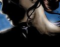 Hana shows Mr. Bennet the mark on her neck.