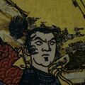 ...shows a close-up of Takezo Kensei's face...
