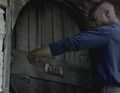 D.L. Hawkins gains access to the cabin by phasing through the door