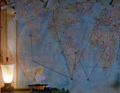 Chandra Suresh's original version of the map was displayed on the wall in his Chennai apartment.
