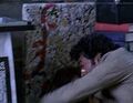 On a painting in Isaac's loft. (Powerless)