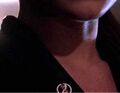 In a possible future, Claire wears the company's logo.