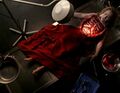 Claire awakens on the autopsy table after a tree branch was removed from her brain, effectively having regenerated back to life. (One Giant Leap)