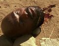 Arthur kills Usutu, severing his head...