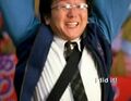 Excited about saving a Japanese schoolgirl, Hiro yells, "I did it!"