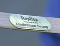 The sword on display is actually a replica provided by the Linderman Group.