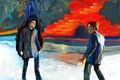 Sylar paints a confrontation with Peter at Kirby Plaza.