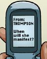 Thompson sends a message to Mr. Bennet. (Wireless, Part 2)