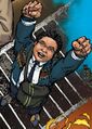 The graphic novels show Hiro triumphantly shouting, "Yatta!"