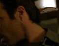 Danko jams a knife into Sylar's brain. (I Am Sylar)