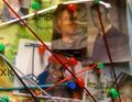 Drawn on a photo pinned to the map in Sylar's apartment. (One Giant Leap)
