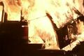 A car explodes in Los Angeles.