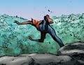 After a terrifying moral struggle, Guillame jumps off a cliff in Haiti.