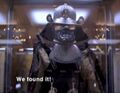 Hiro and Ando stumble upon Takezo Kensei's armor at the museum.