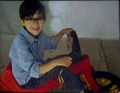 ...as well as a childhood picture of himself...