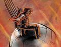 Hana rides a satellite to her death.