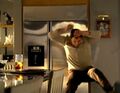 Mr. Bennet shoots Sylar in the kitchen.