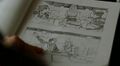 A sketch depicts Charlie greeting Hiro and Ando, and then Hiro and Charlie talking at the diner.