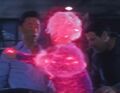 Ando causes Daphne's ability of super speed to time travel backwards a few seconds. (Dual)