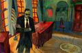 Sylar's first painting is similar to The President Stands Alone.
