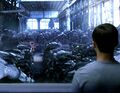 In the future, Howard Lemay shows Peter hundreds of victims of the virus.
