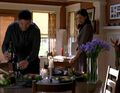 The Parkmans enjoy the perfect dinner date at their home.