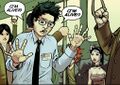 Hiro returns to the Tokyo subway, surprised to be alive.